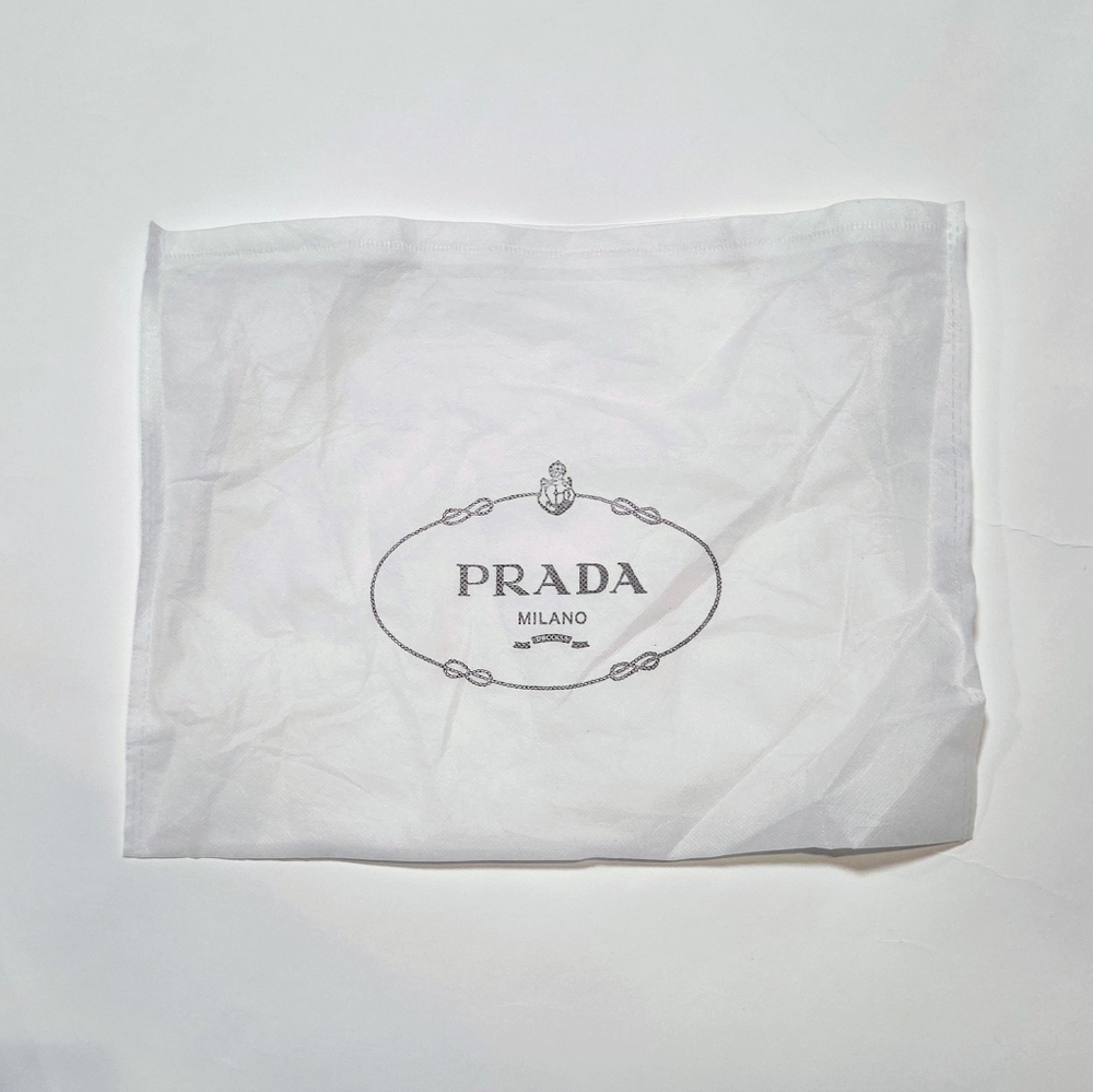 Prada White Logo Dust Bag